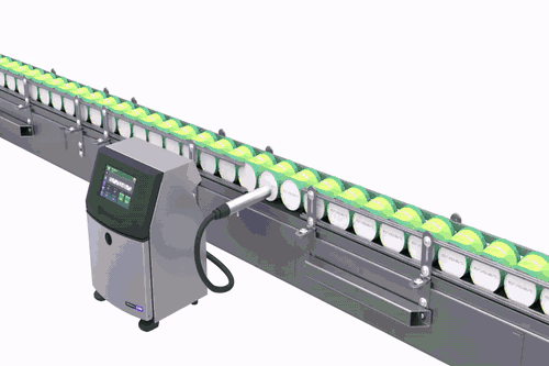 CIJ-coding-machines printing on applications compressed