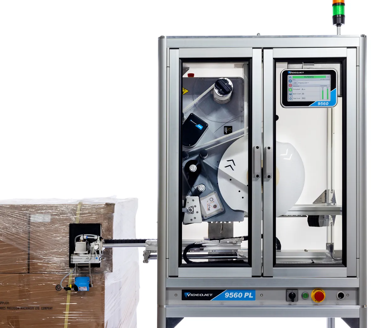 lpa-9560 pl applying label front