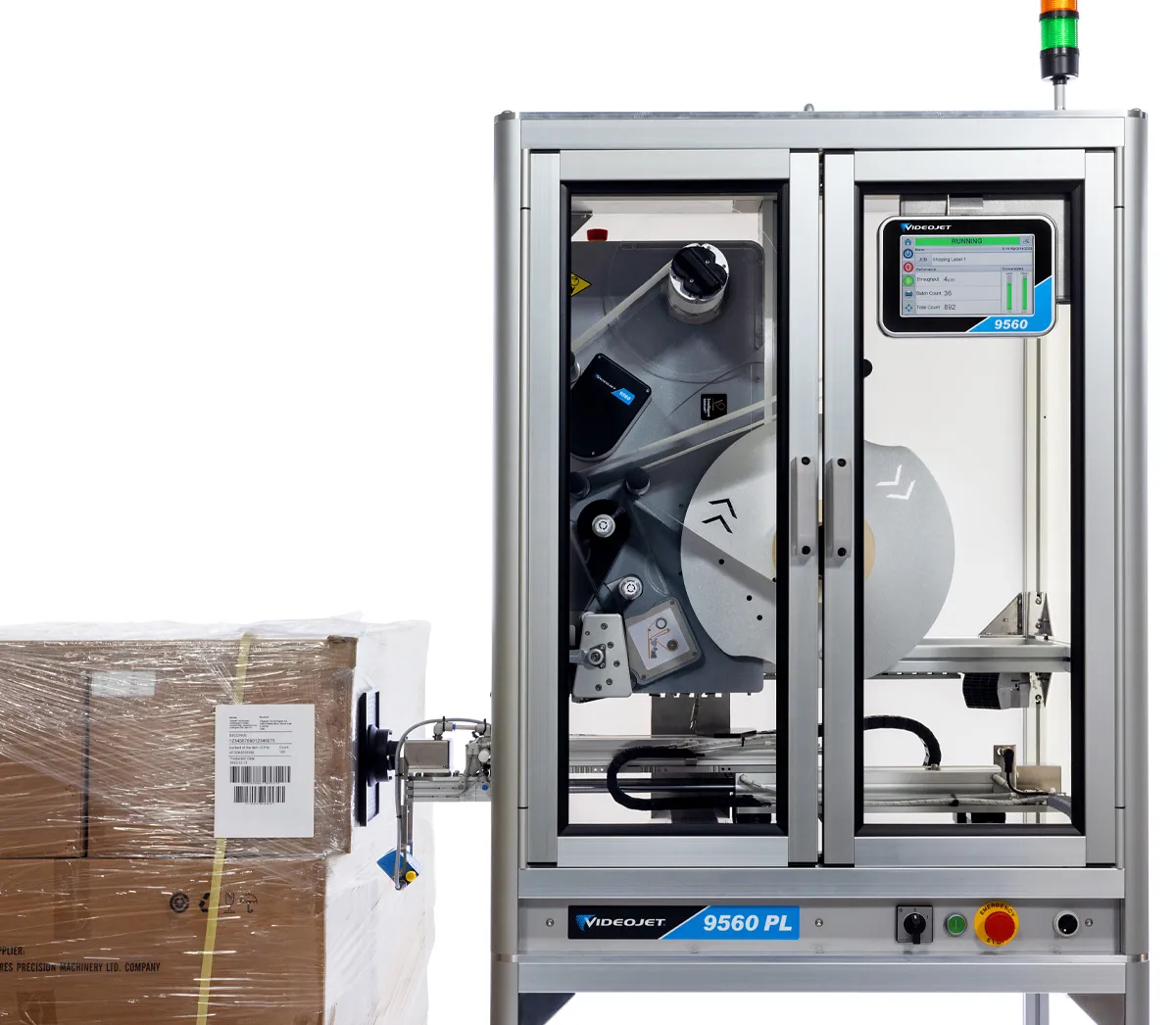 lpa 9560 pl applying label side